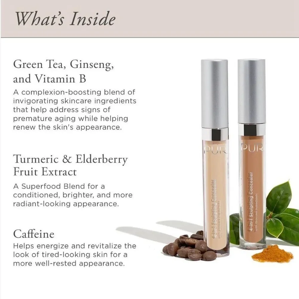 PUR | 4-in-1 Sculpting Concealer Conceals,‎ Brightens, Plumps & Corrects | LN2